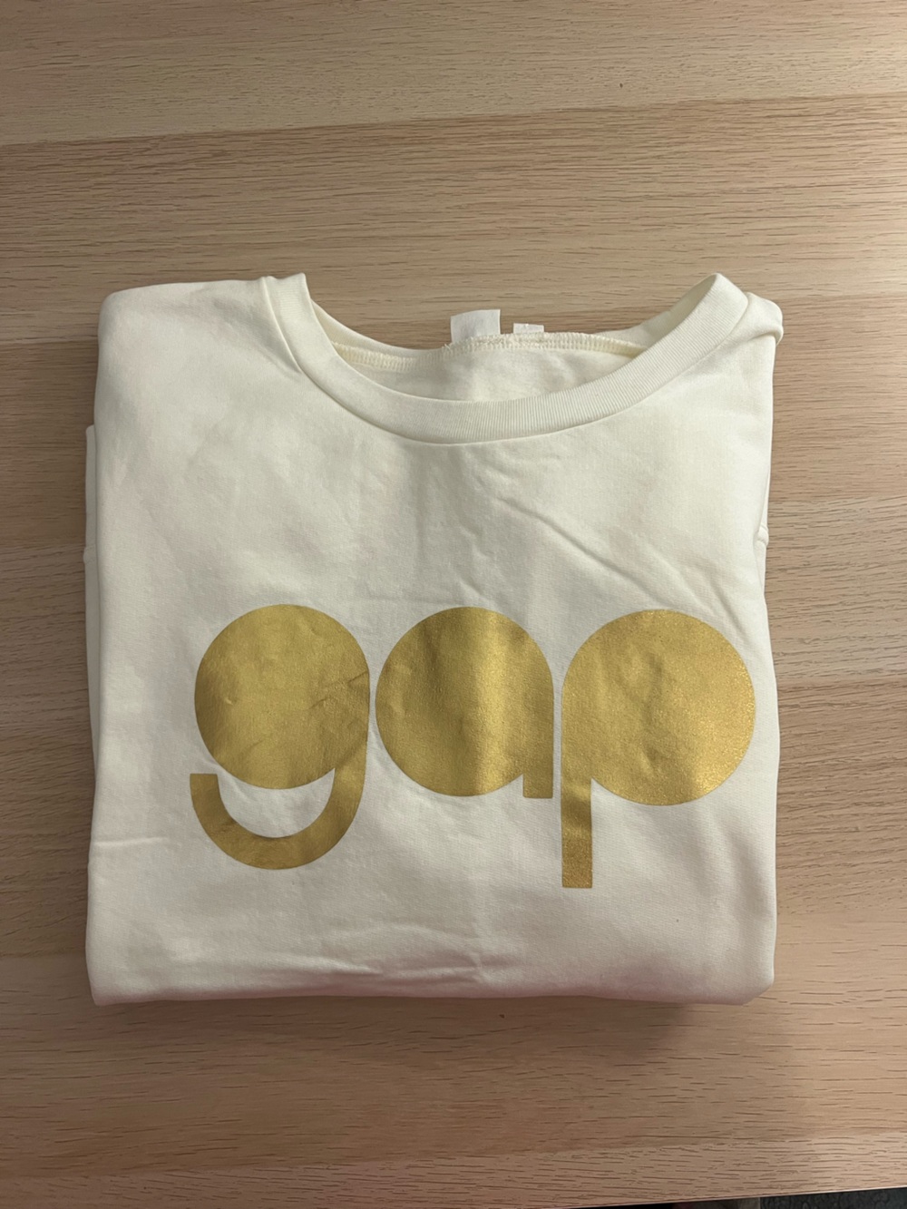 GAP Crewneck with Gold Logo